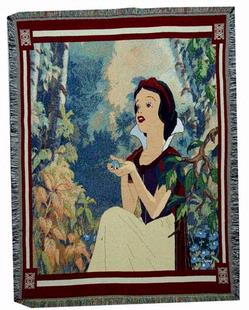 NEW © Disney Snow White Songbird Tapestry Throw